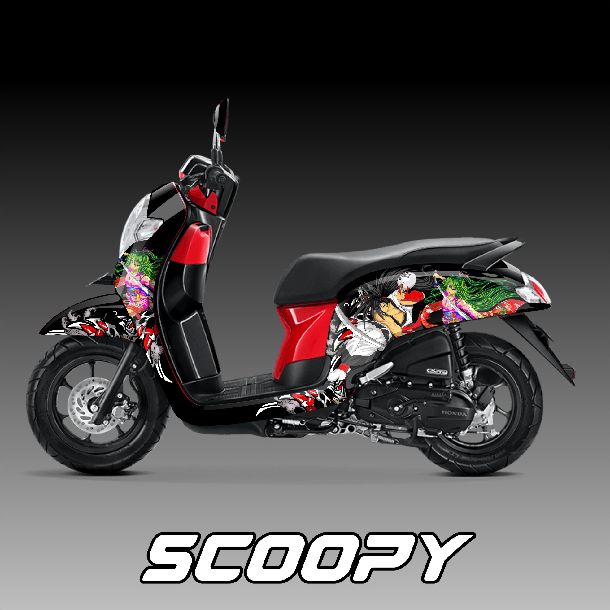 Detail Gambar Stiker Motor Scoopy Nomer 34