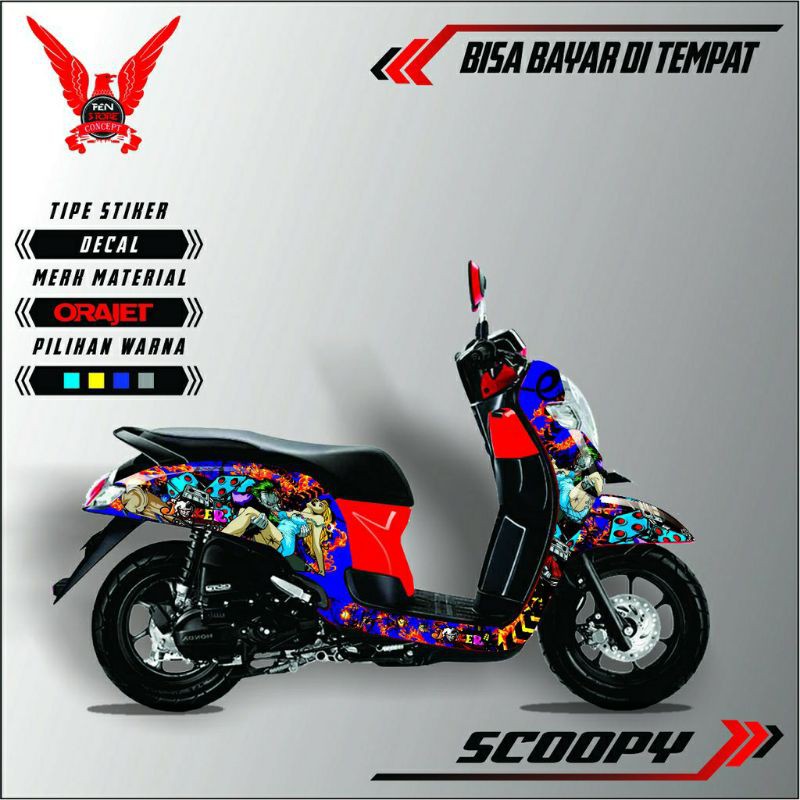 Detail Gambar Stiker Motor Scoopy Nomer 42