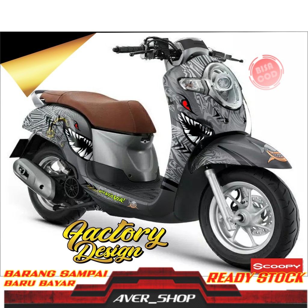 Detail Gambar Stiker Motor Scoopy Full Body Nomer 34