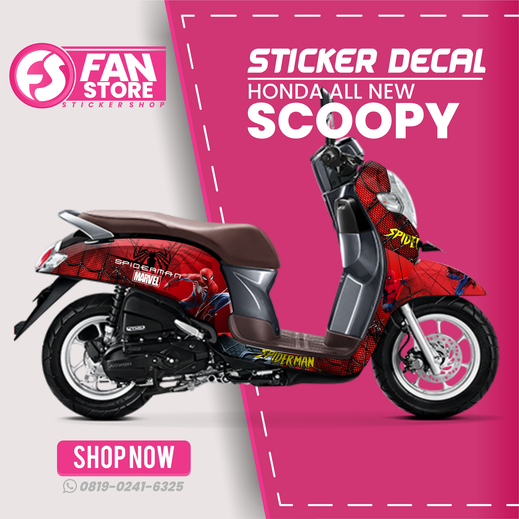 Detail Gambar Stiker Motor Scoopy Full Body Nomer 45