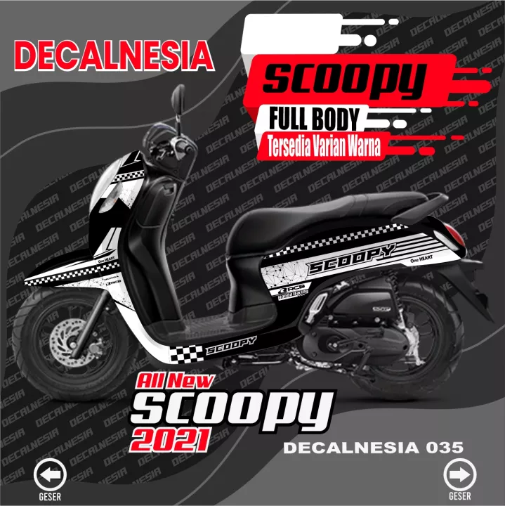 Detail Gambar Stiker Motor Scoopy Full Body Nomer 56