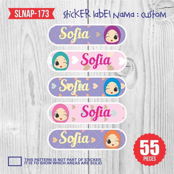 Detail Gambar Stiker Nama Nomer 44