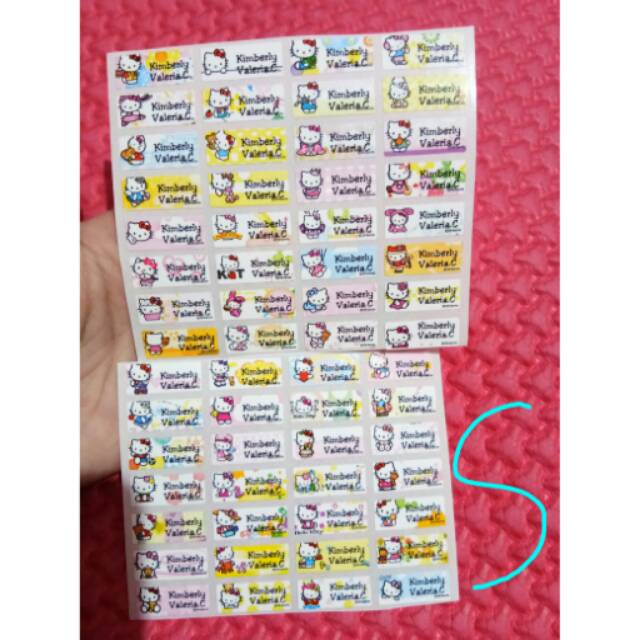 Detail Gambar Stiker Nama Nomer 50