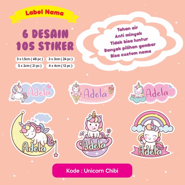 Detail Gambar Stiker Nama Nomer 57