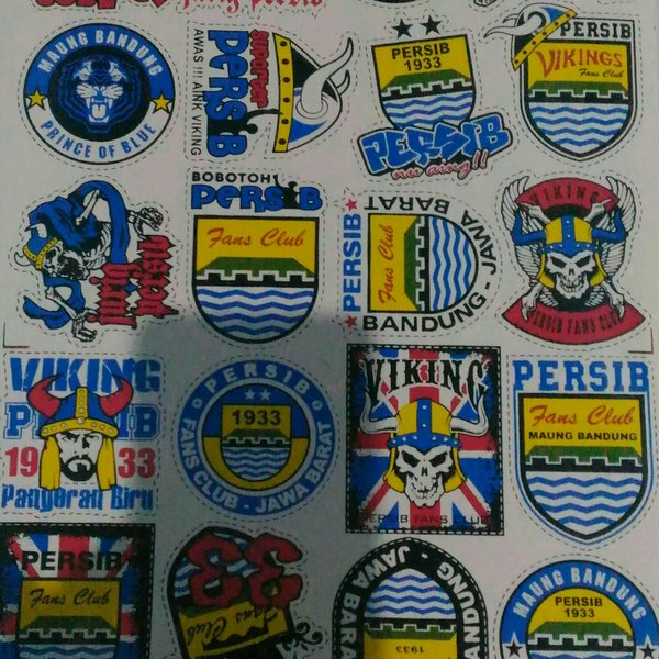 Detail Gambar Stiker Persib Nomer 16