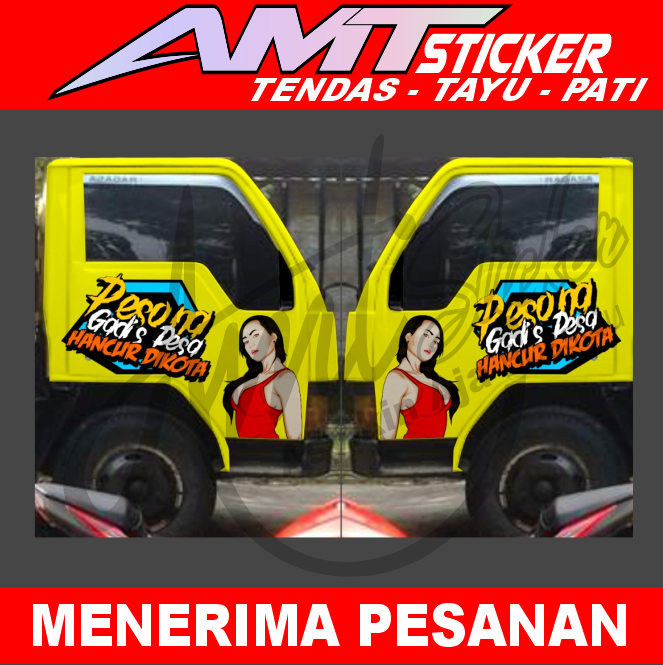 Detail Gambar Stiker Pintu Mobil Truk Nomer 51