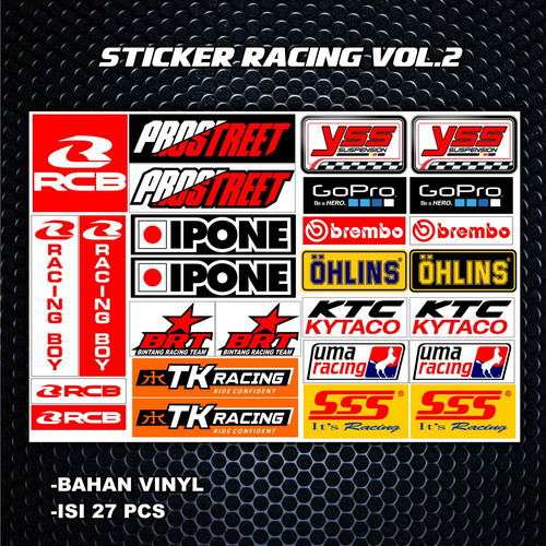 Detail Gambar Stiker Racing Nomer 38