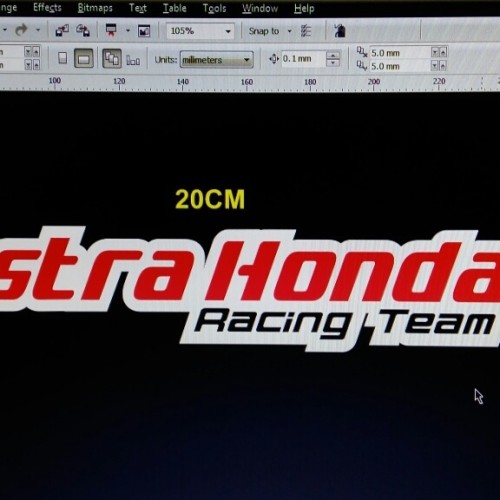 Detail Gambar Stiker Racing Team Nomer 22