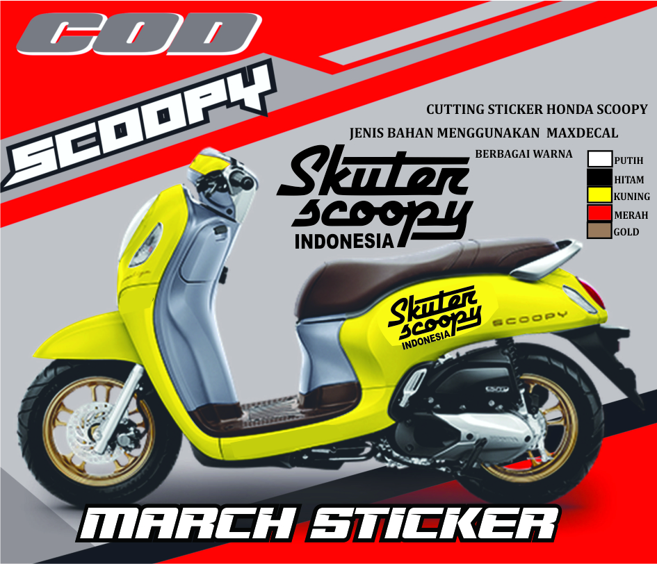 Detail Gambar Stiker Scoopy Nomer 27