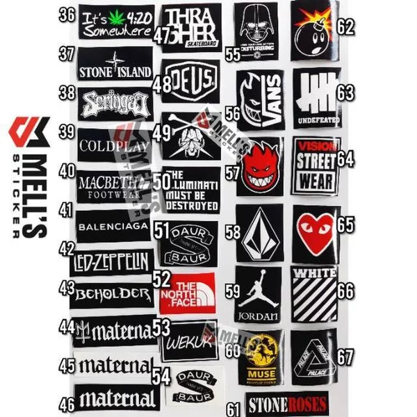 Detail Gambar Stiker Sepeda Distro Semua Nomer 26