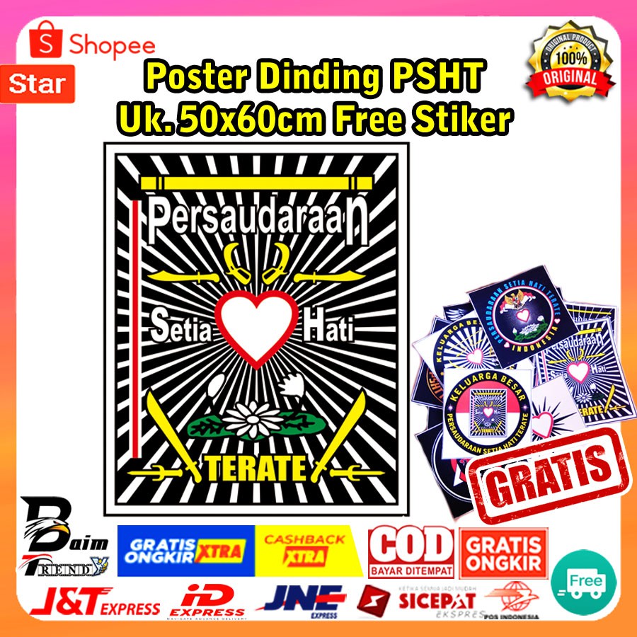 Detail Gambar Stiker Sh Terate Nomer 27