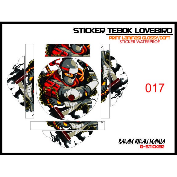 Detail Gambar Stiker Tebok Lovebird Nomer 26
