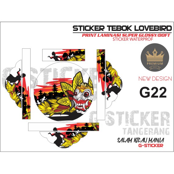 Detail Gambar Stiker Tebok Lovebird Nomer 58