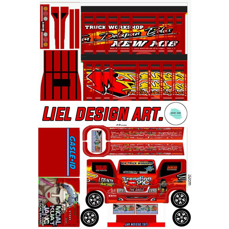 Detail Gambar Stiker Truk Nomer 35