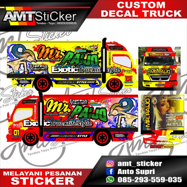 Detail Gambar Stiker Truk Nomer 46