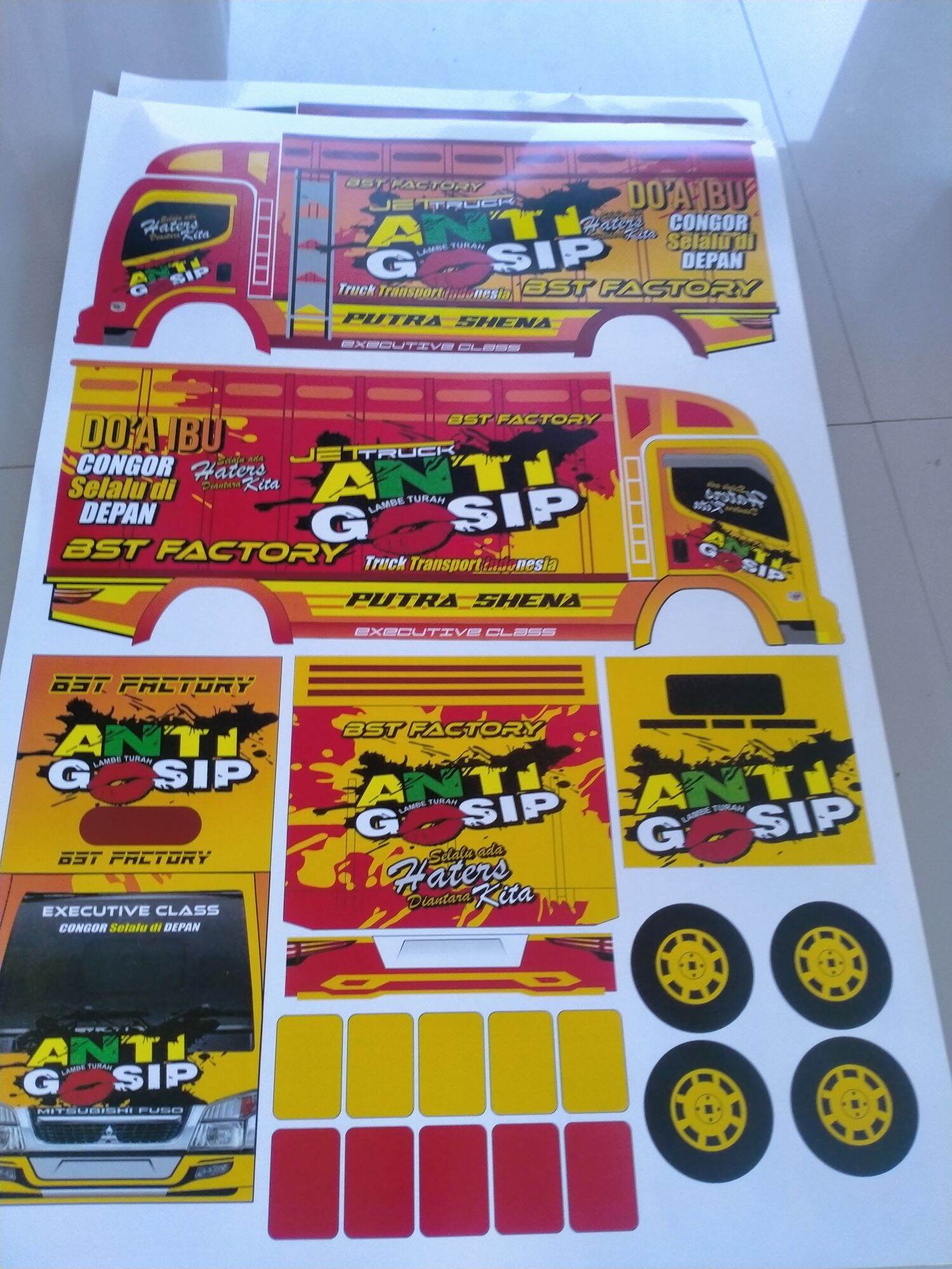 Detail Gambar Stiker Truk Anti Gosip Nomer 24