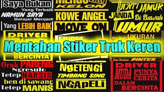 Detail Gambar Stiker Truk Keren Nomer 53