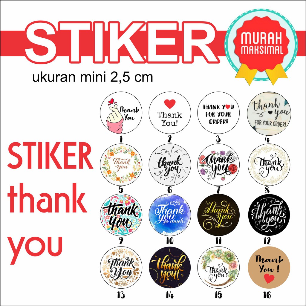 Detail Gambar Stiker Ucapan Terima Kasih Nomer 4