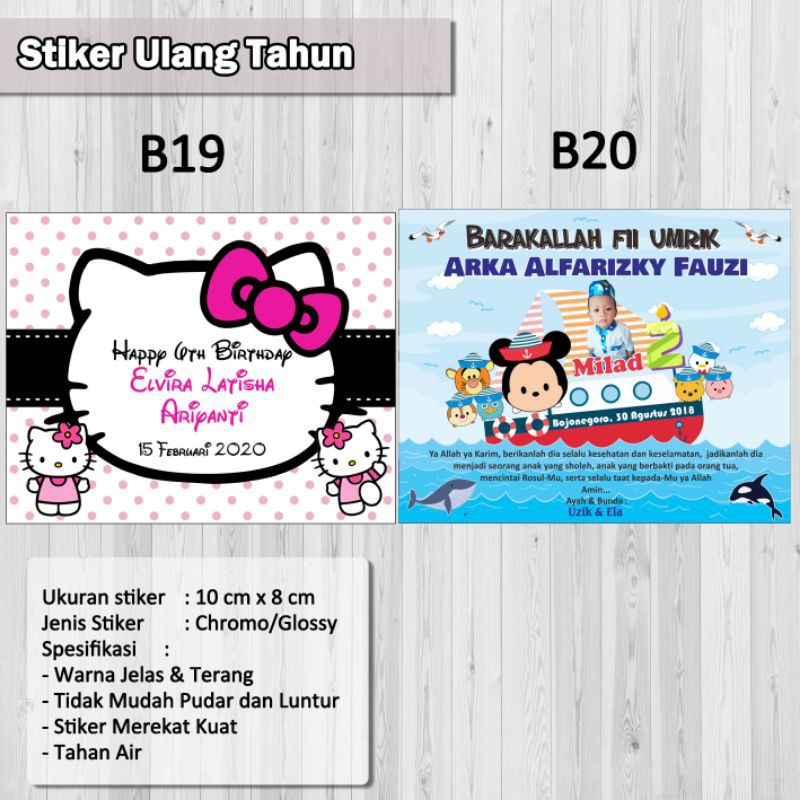 Detail Gambar Stiker Ulang Tahun Nomer 26