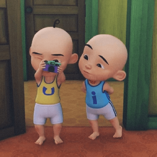 Detail Gambar Stiker Upin Ipin Nomer 29