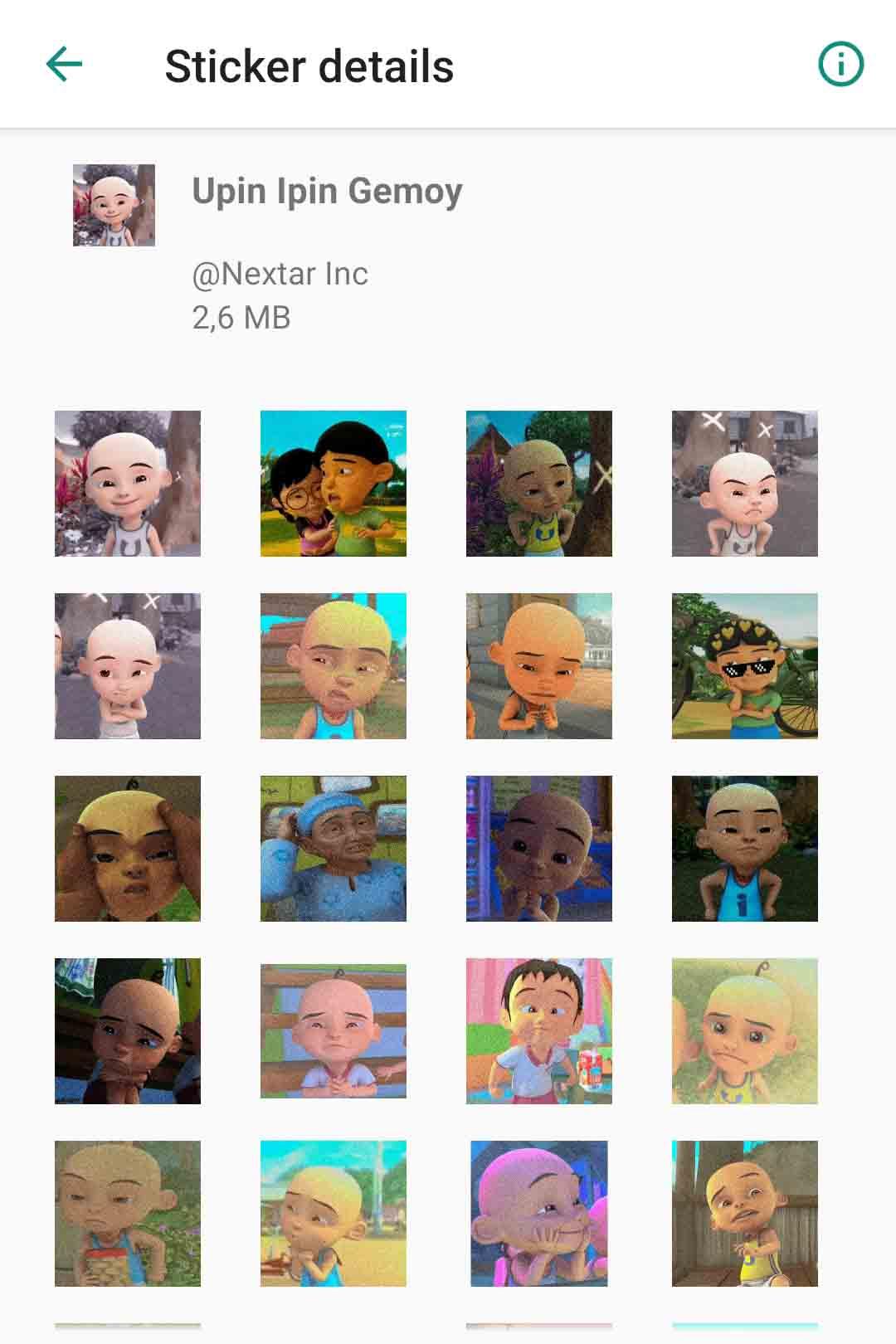 Detail Gambar Stiker Upin Ipin Nomer 40