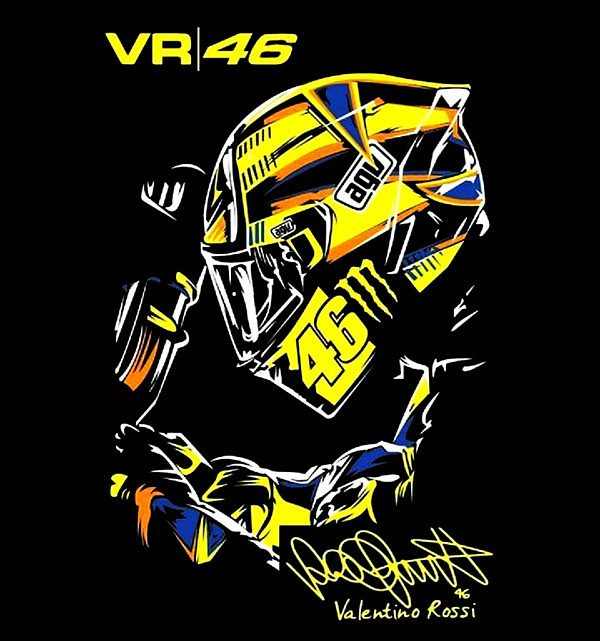 Detail Gambar Stiker Valentino Rossi Nomer 52