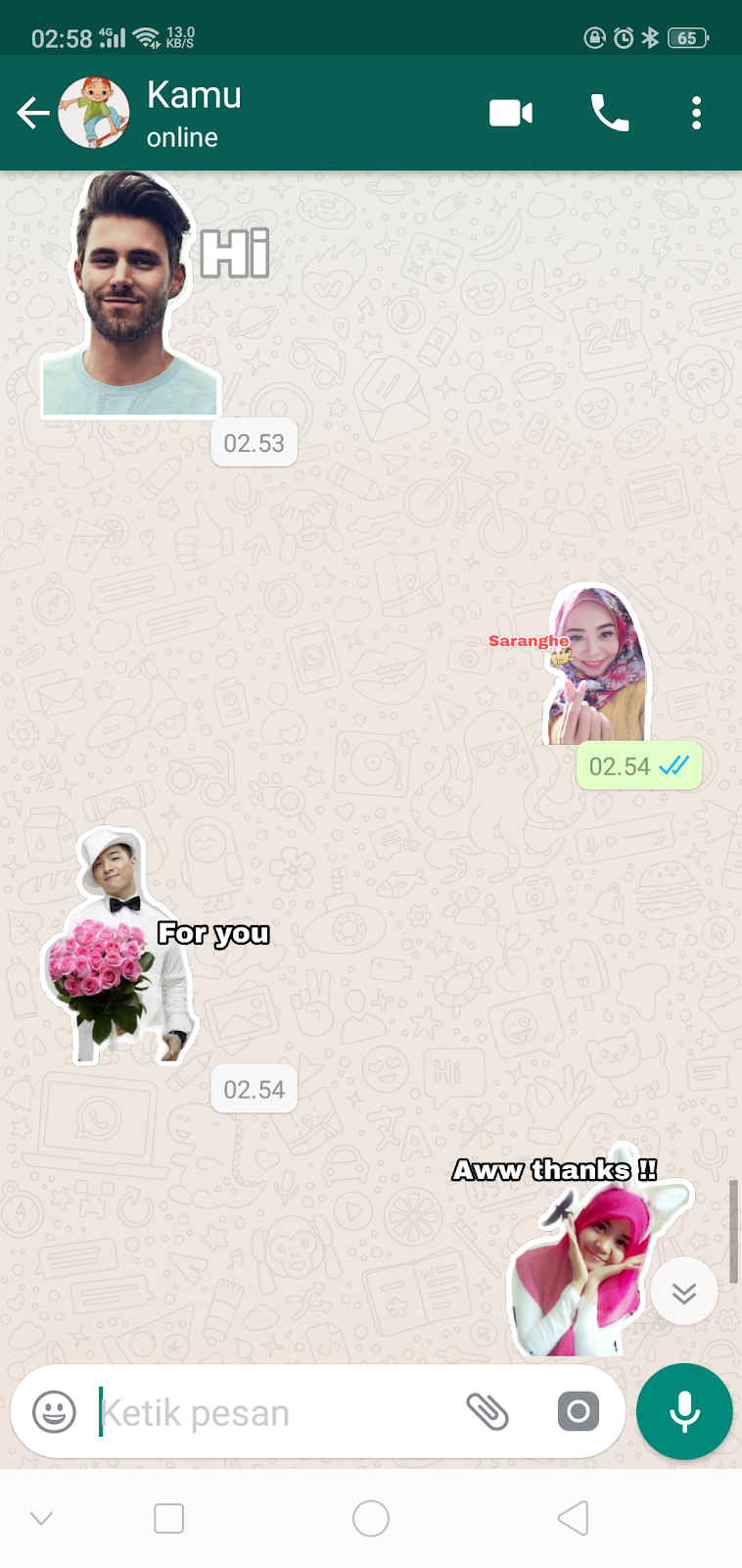 Detail Gambar Stiker Whatsapp Nomer 42