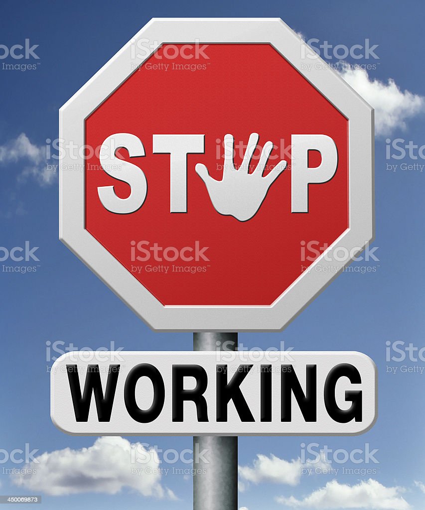 Gambar Stop Bekerja - KibrisPDR