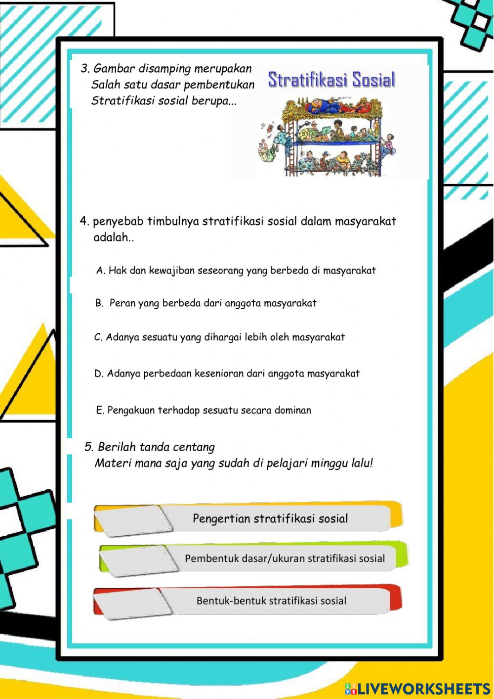 Detail Gambar Stratifikasi Sosial Nomer 50