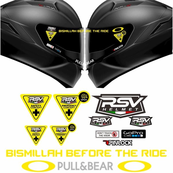 Detail Gambar Striping Helm Nomer 21