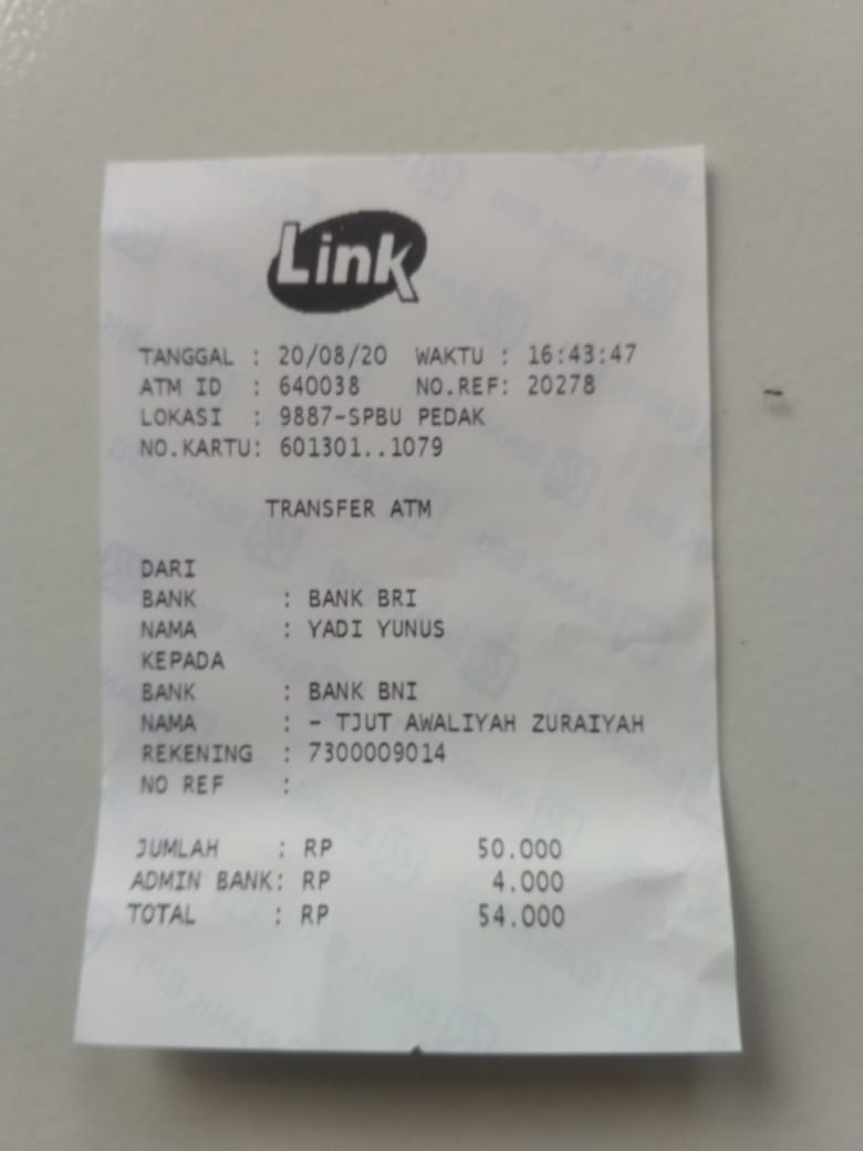 Detail Gambar Struk Transferan Bank Bni Struk Bri Nomer 13