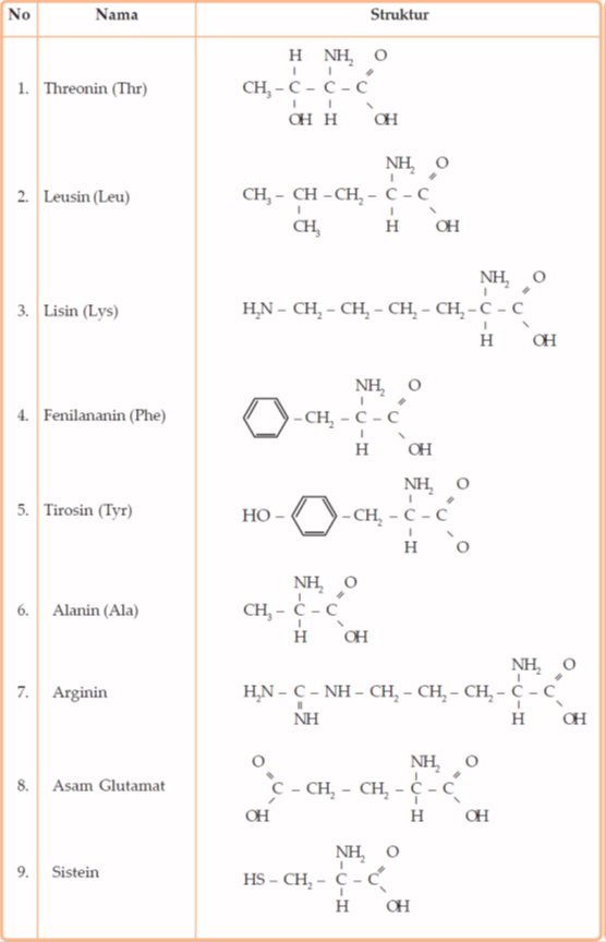 Detail Gambar Struktur Asam Amino Nomer 29