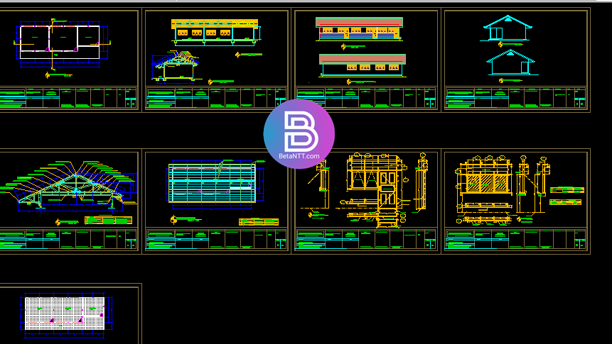 Detail Gambar Struktur Dwg Nomer 18