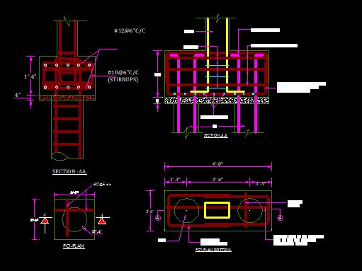 Detail Gambar Struktur Dwg Nomer 26