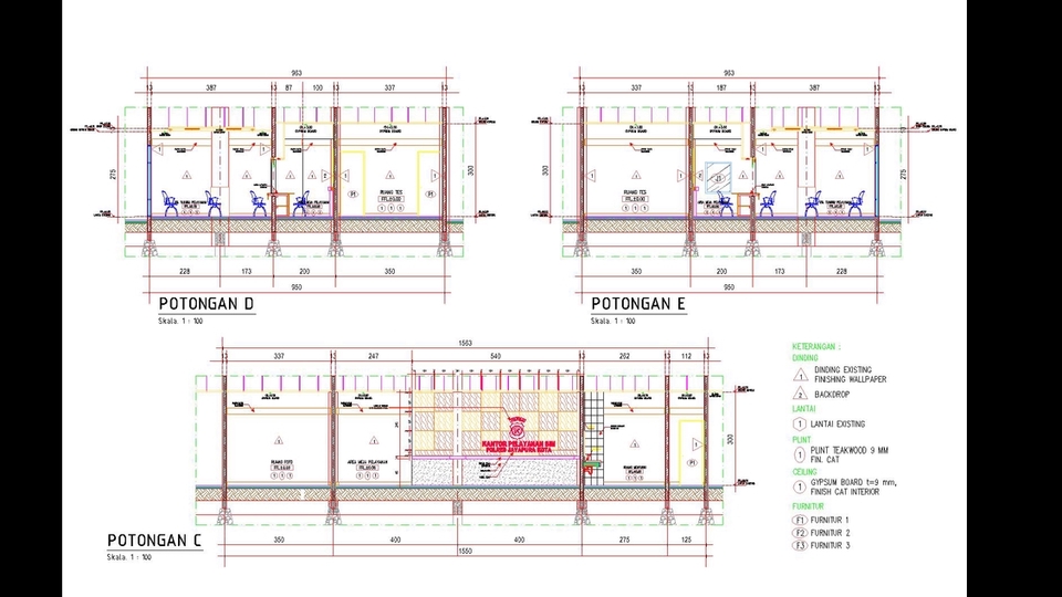 Detail Gambar Struktur Dwg Nomer 37