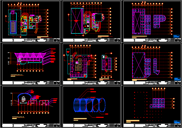 Detail Gambar Struktur Dwg Nomer 5