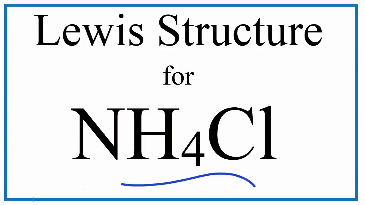 Gambar Struktur Lewis Nh4cl - KibrisPDR