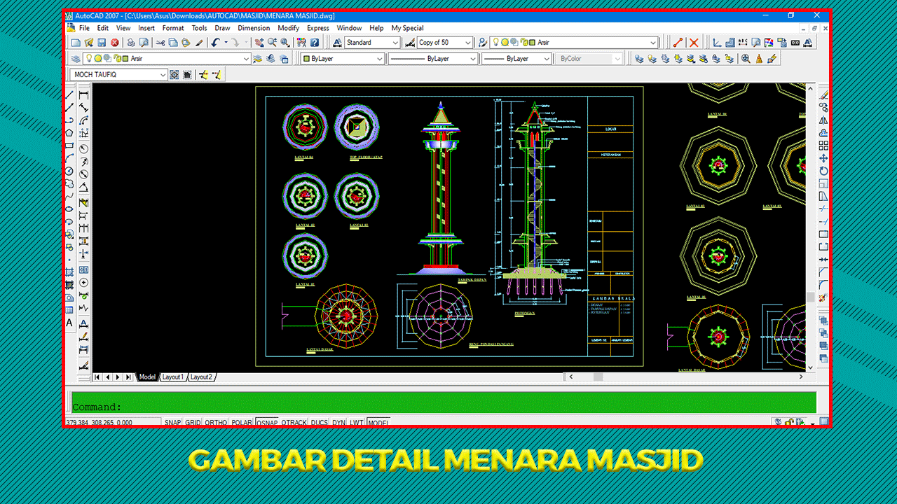 Detail Gambar Struktur Menara Masjid Nomer 32
