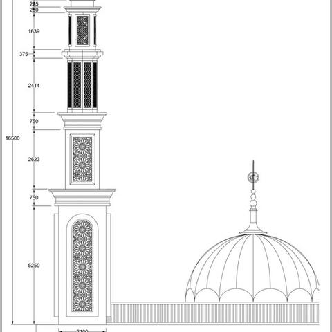 Detail Gambar Struktur Menara Masjid Nomer 33