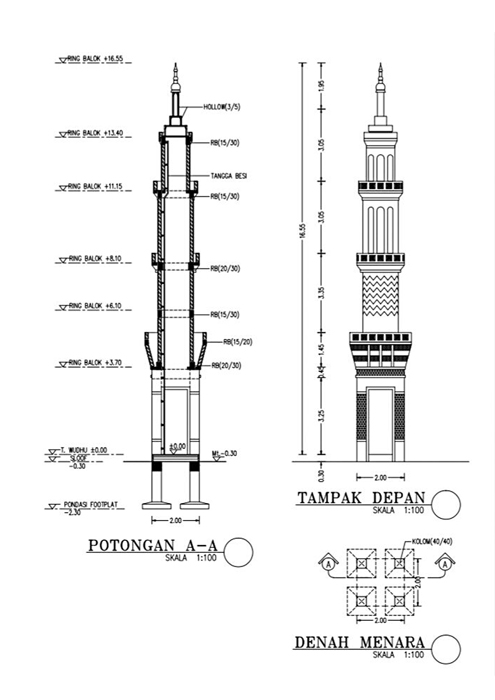 Detail Gambar Struktur Menara Masjid Nomer 40