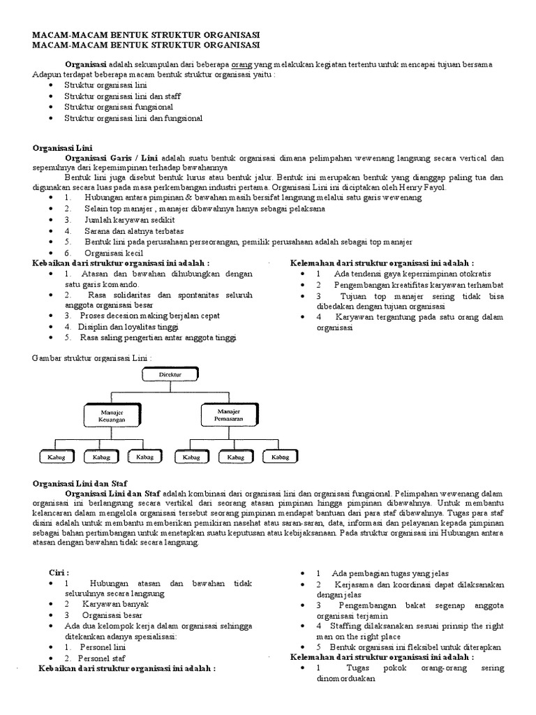 Detail Gambar Struktur Organisasi Lini Nomer 42