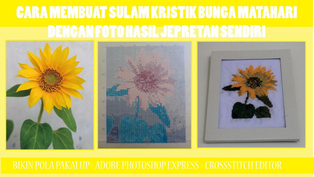 Detail Gambar Sulam Bunga Matahari Nomer 32