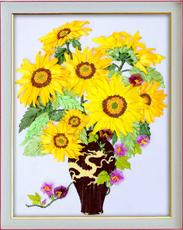 Detail Gambar Sulaman Bunga Matahari Nomer 28