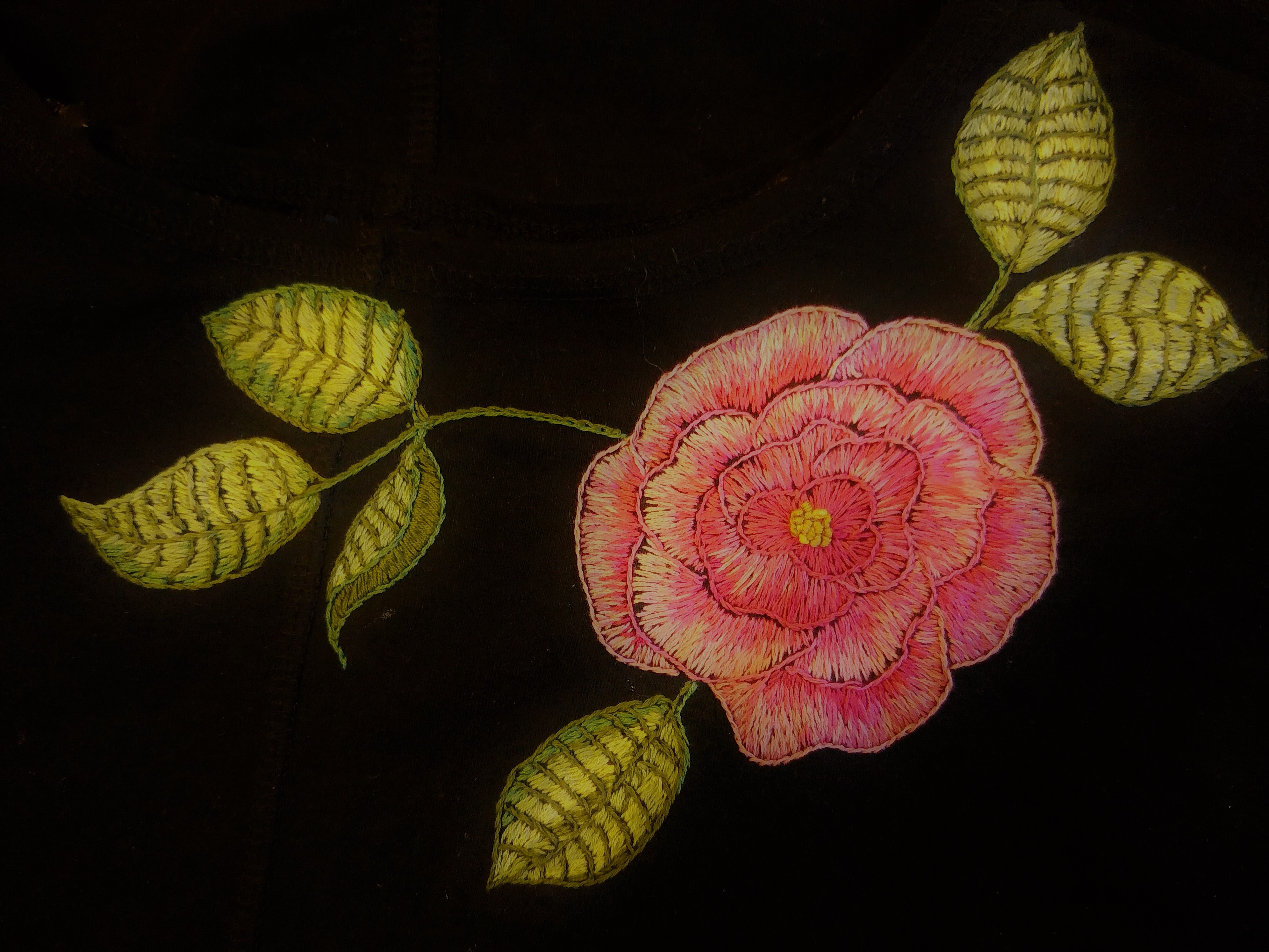 Detail Gambar Sulaman Bunga Mawar Nomer 27