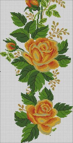 Detail Gambar Sulaman Bunga Mawar Nomer 9