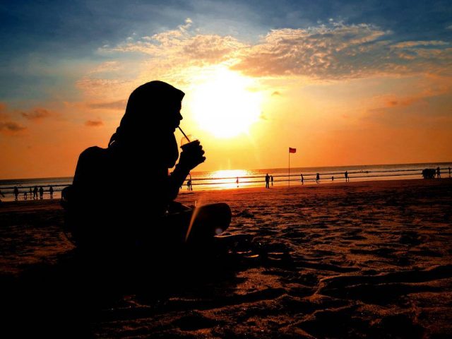 Detail Gambar Sunset Di Pantai Bali Nomer 50