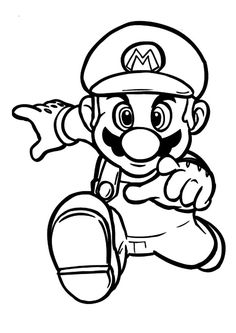 Detail Gambar Super Mario Hitam Putih Nomer 2