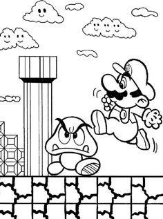 Detail Gambar Super Mario Hitam Putih Nomer 37