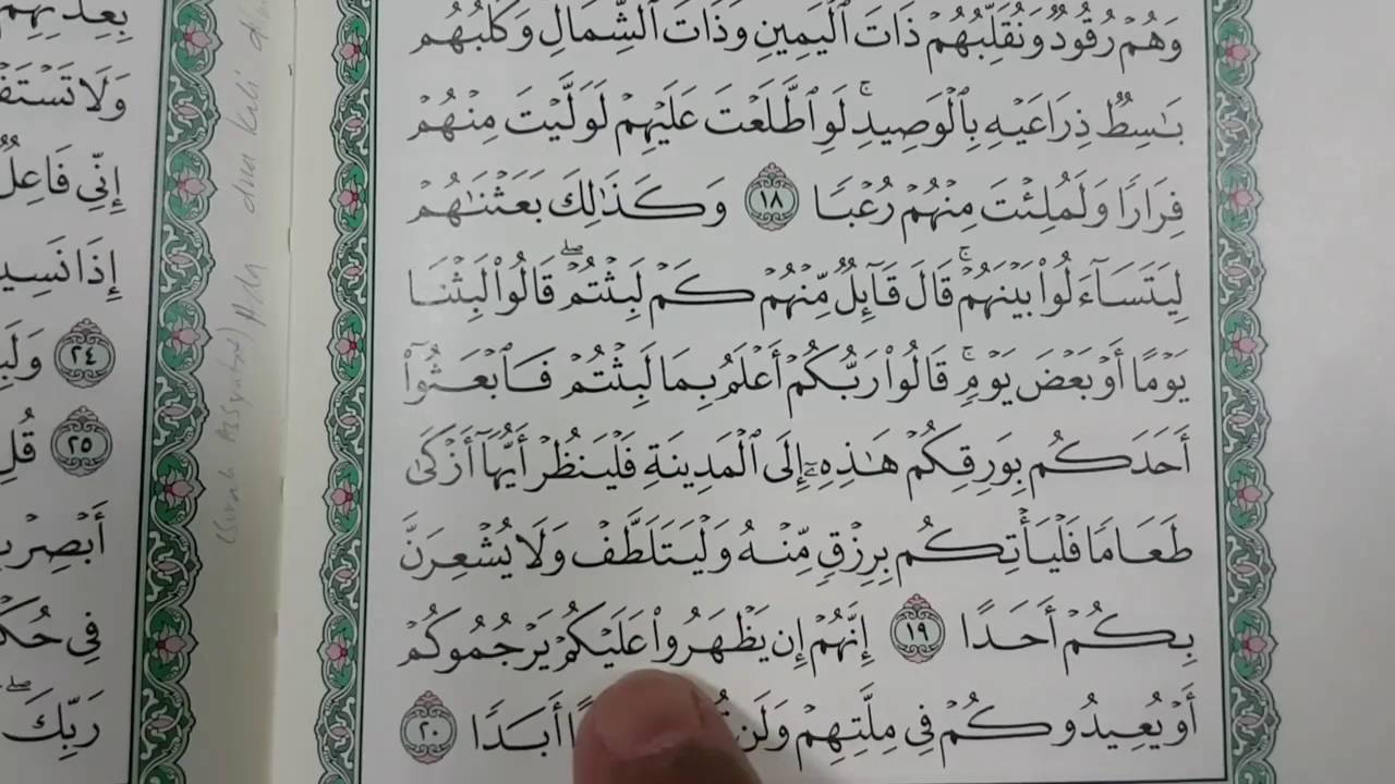 Detail Gambar Surah Al Kahfi 19 Nomer 26