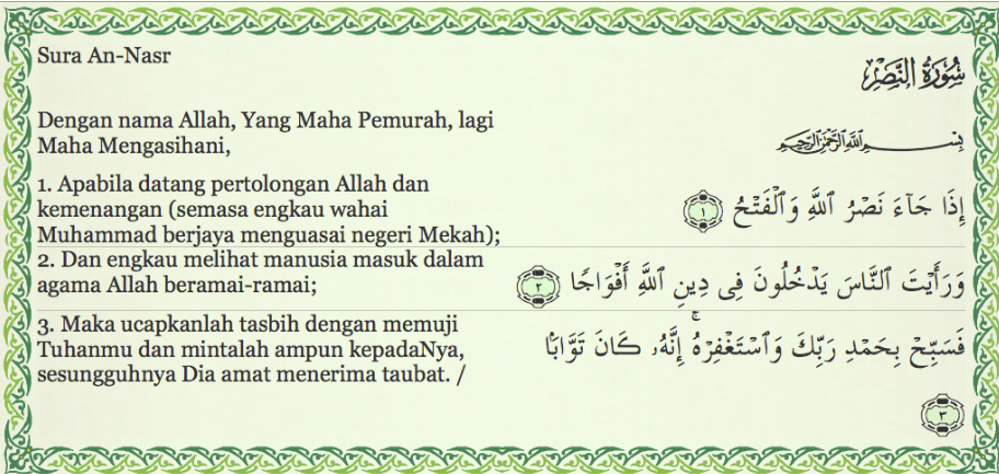 Detail Gambar Surah An Nasr Nomer 19